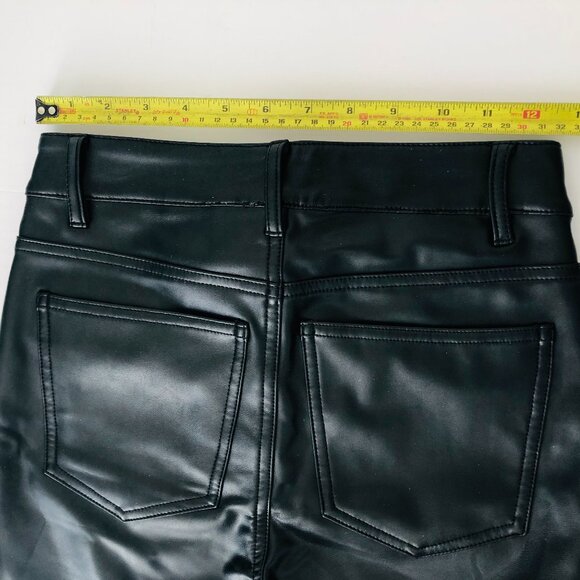 RW&CO Faux leather high-rise skinny Leg pants-Size 26 black - Picture 2 of 14